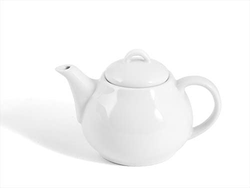 HOTELWARE Ariston Teiera per 2 Tazze, 330 ml, Porcellana, Bianco, 15x10x10 cm
