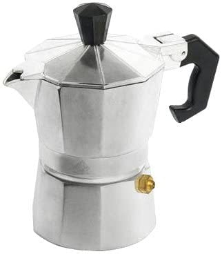 Home Alluminio Mokita Tazze 1 Moka Caffettiere, Argento, Fino a 2