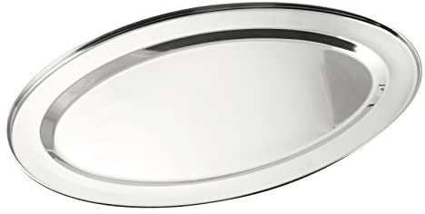 Royal Norfolk 7972045 Piatto Acciaio Inossidabile Ovale Cm45 Servizi Portata Arredo Tavola