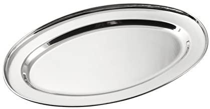 Royal Norfolk 7972040 Piatto Acciaio Inox Ovale cm40 Servizi Portata Arredo tavola