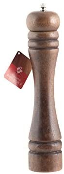 HOME 9492900 Macinapepe Sale Cm25 Utensili da Cucina Casa, Ceramica, Legno/Marrone