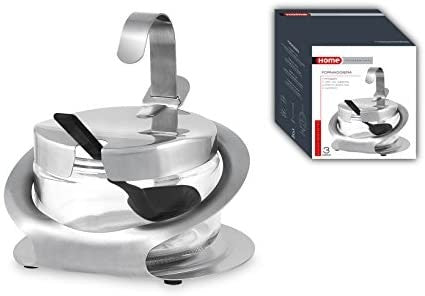 Home Professional 9371900 Formaggera Inox/Vetro Utensili da Cucina, Acciaio/Trasparente