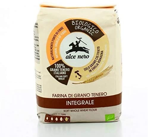 FARINA GRANO TENERO INTEGRALE BIO ALCE NERO 1000G