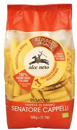 RIGATONI DI SEMOLA SENATORE CAPPELLI BIO ALCE NERO