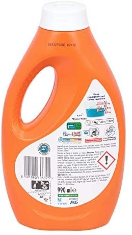 Dash Simply Pulito&Fresco Lavanda, Detersivo Liquido Lavatrice, 18 Lavaggi - 990 Ml