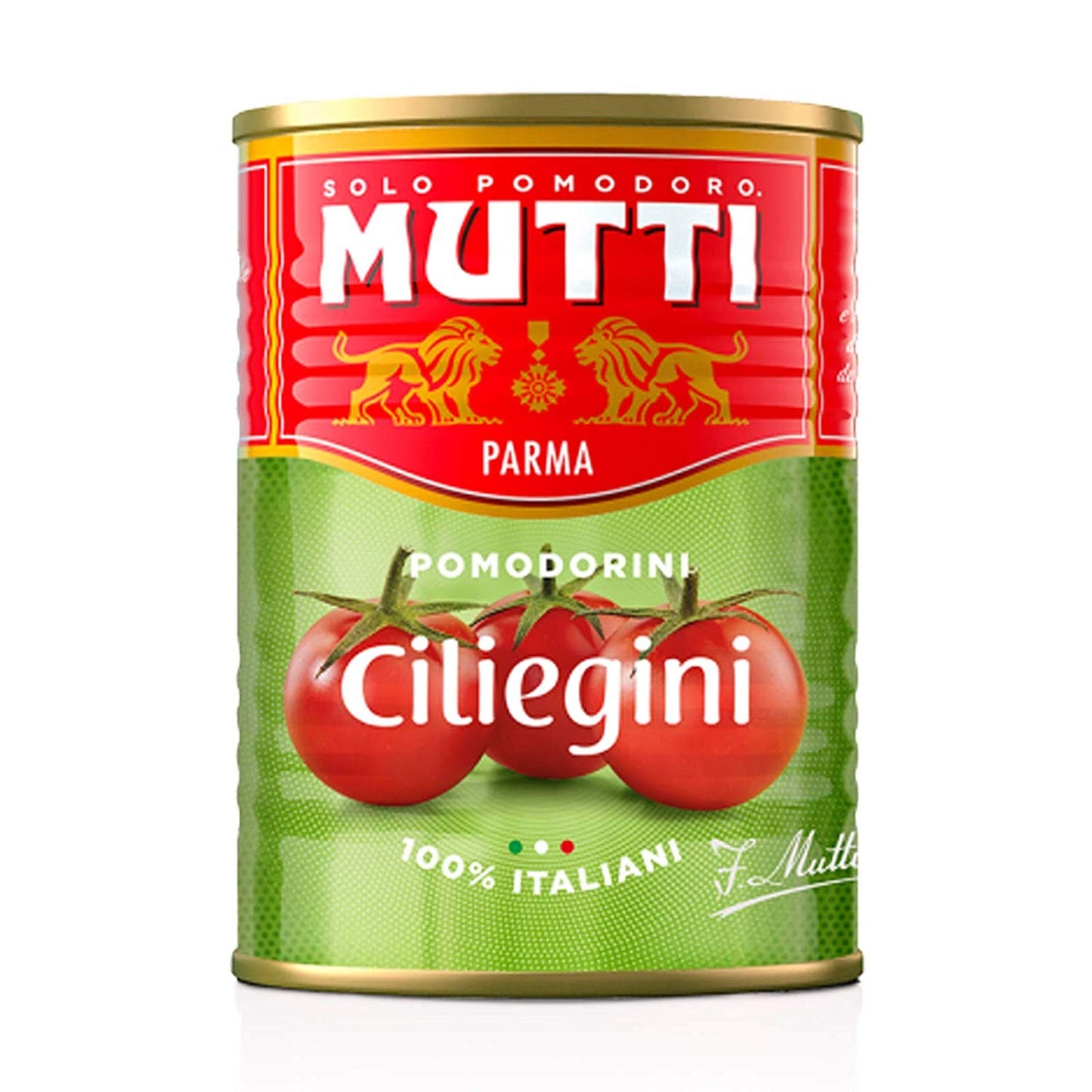 24 x POMODORINI CILIEGINI MUTTI 400 GR BARATTOLO LATTINA 100% POMODORI ITALIANI