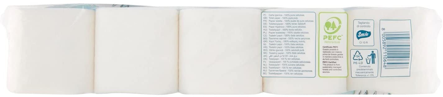 Lucart Carta Igienica Smile, 10 Rotoli