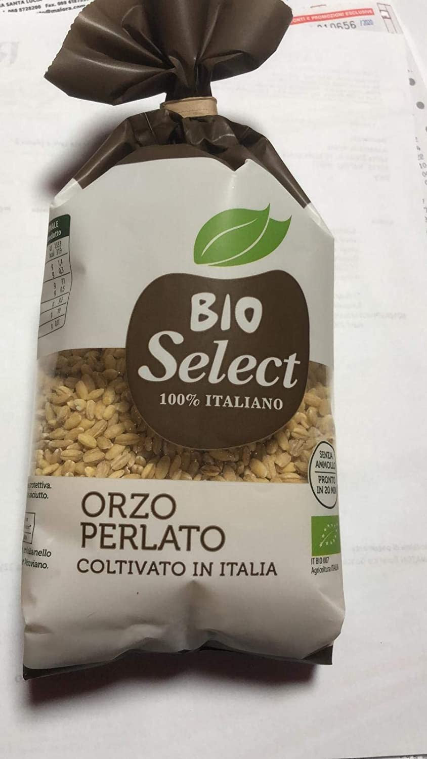 Orzo Perlato Coltivato 100% in Italia Bioselect Gr 400