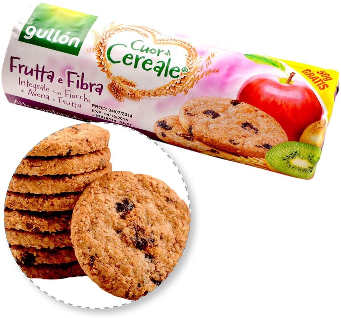 Biscotti Gullòn Cuor di Cereale Frutta e Fibra gr.300