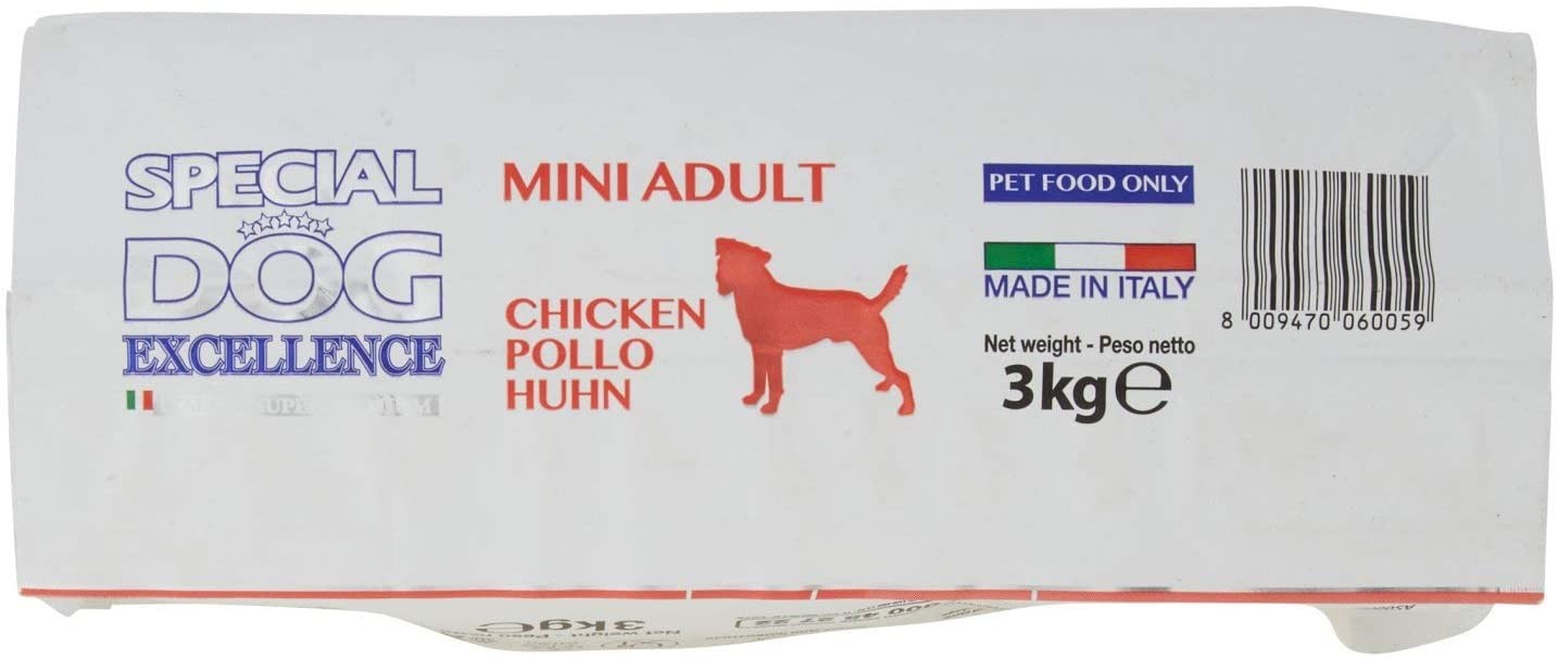 Monge Special Dog Excellence Alimento per Cani Mini Adulti con Pollo, 3 kg