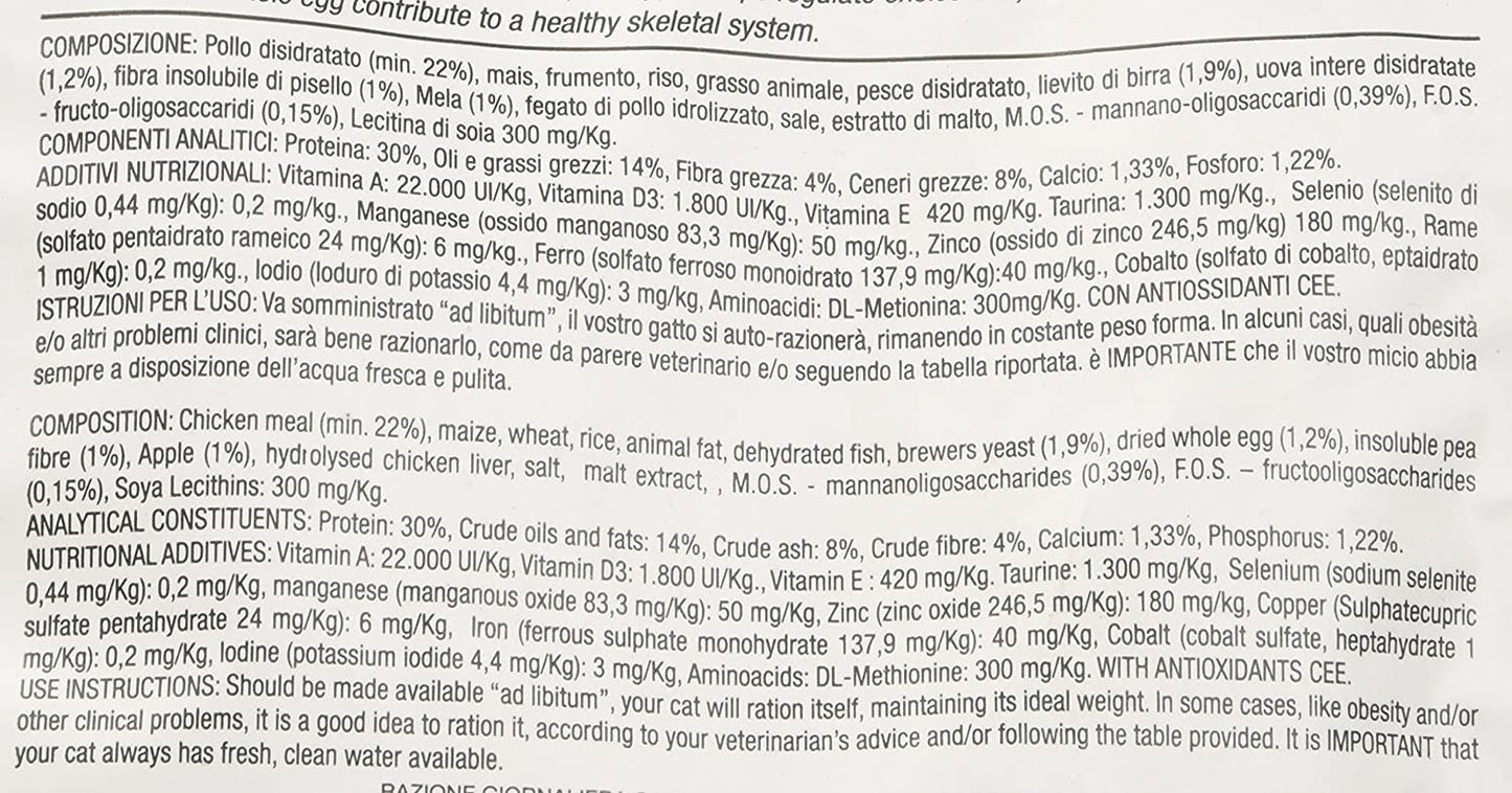 Monge Lechat Excellence Hairball Alimento Completo per Gatti con Pollo, 400g