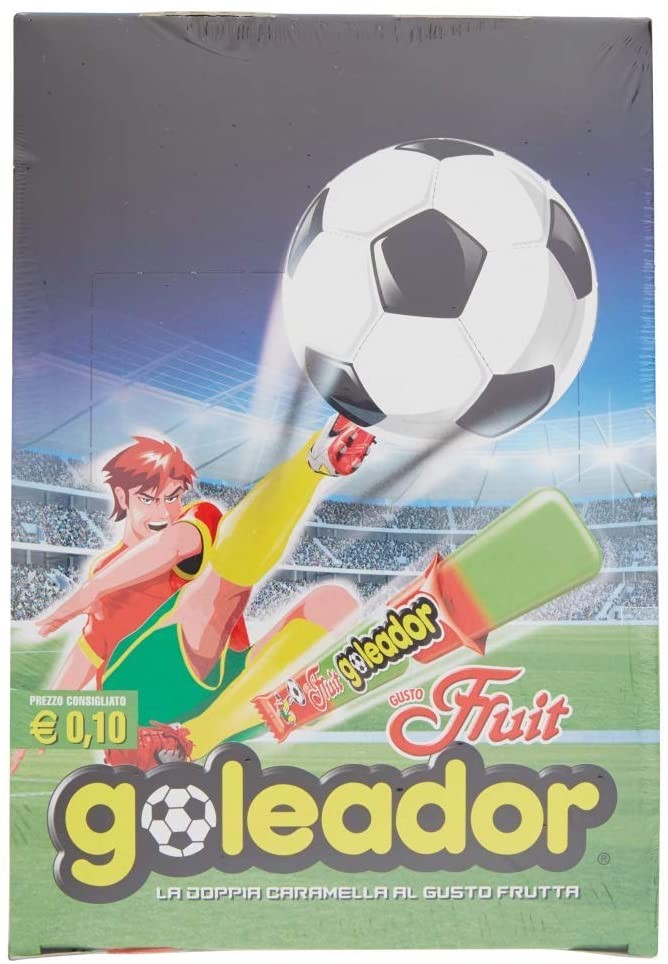 Goleador Doppia Caramella Gommosa con Gusto di Frutta, senza Glutine, Confezione da 200 Pezzi