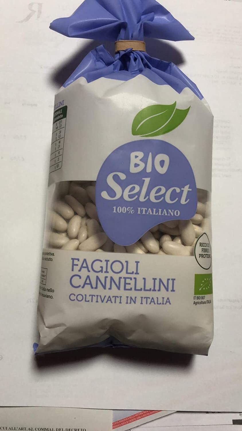 Fagioli Cannellini 100% Coltivati in Italia Bioselect Gr 400