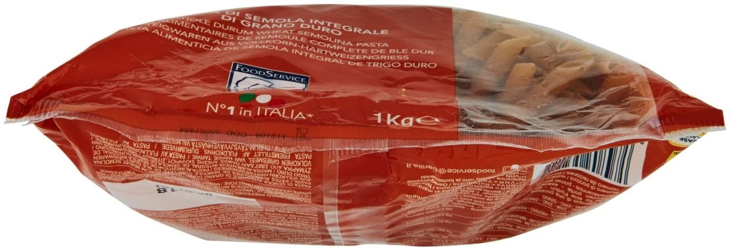 Barilla Pasta Pennette Rigate Integrale, confezione da 3 (3 x 1 kg)