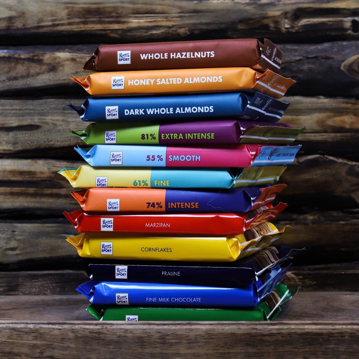 Ritter Sport Cioccolato Nocciole Intere, 100g