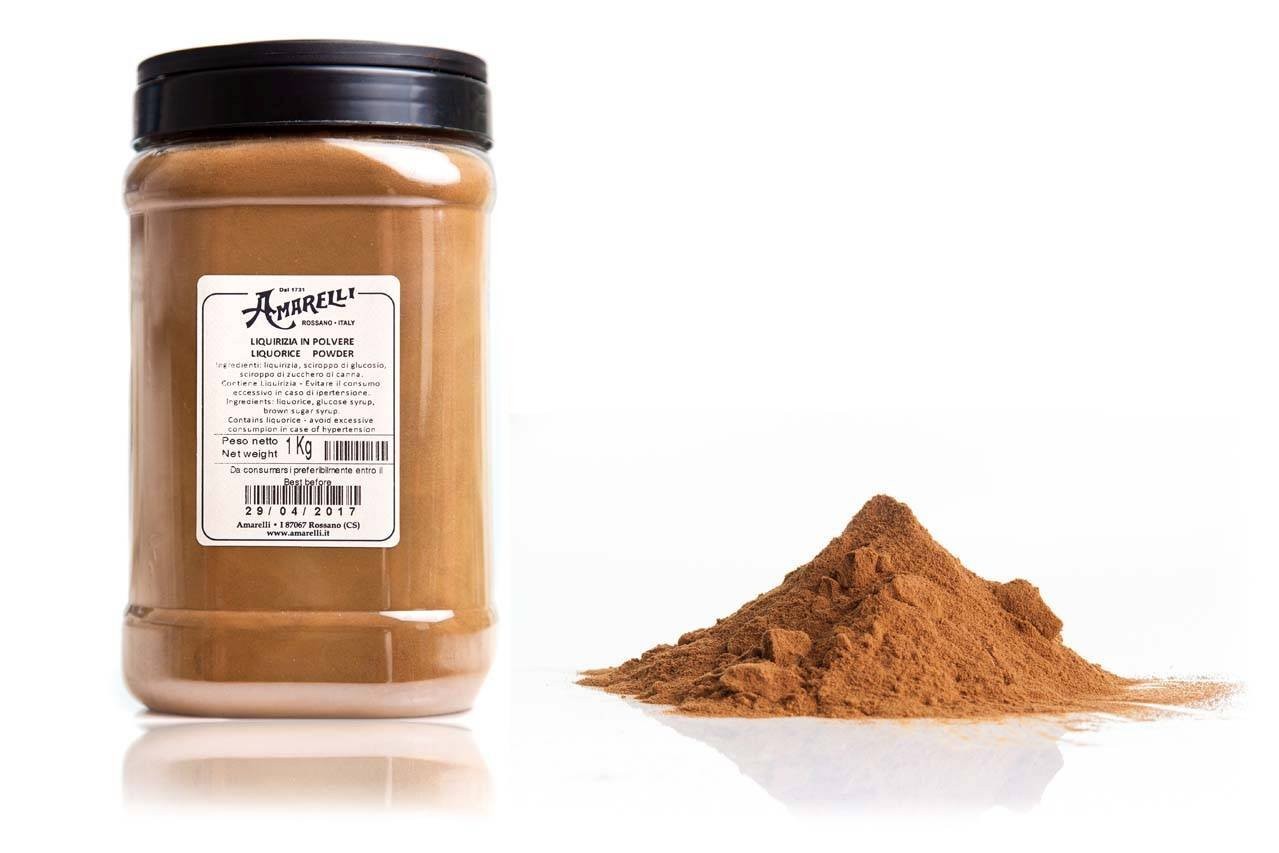 Liquirizia in Polvere AMARELLI Kg 1 - Liquirizia in polvere solubile,