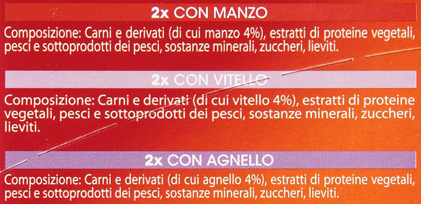 Gourmet Mon Petit, Selezione Prelibata con Carni per Gatti, 6 x 50g