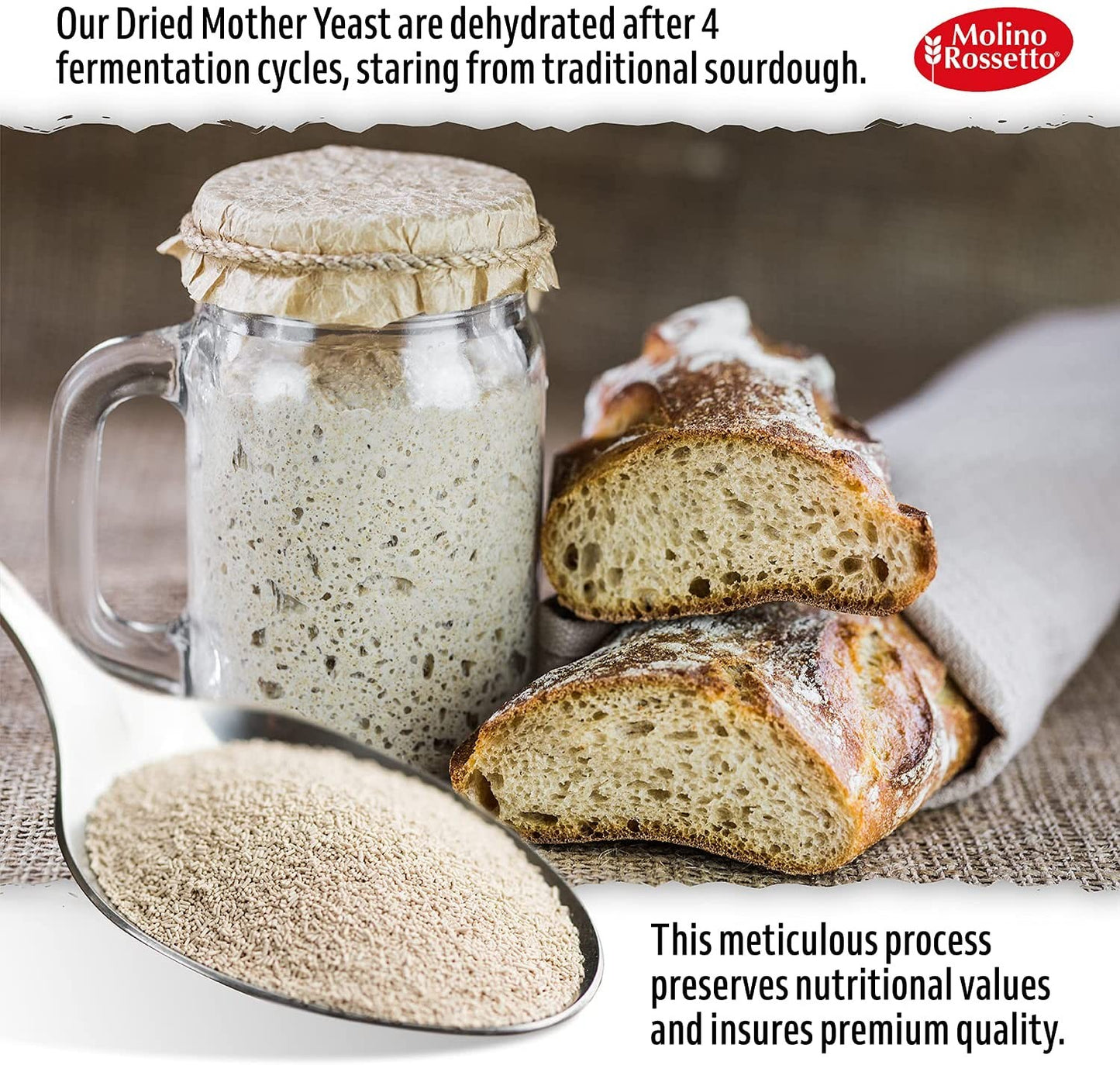 Molino Rossetto Lievito Madre Essicato, 100g