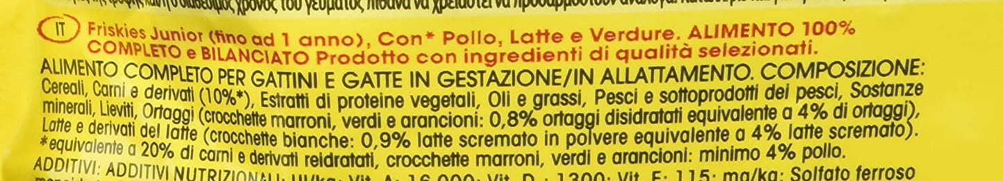 Purina Friskies Junior Crocchette junior con pollo e con verdure 375 g