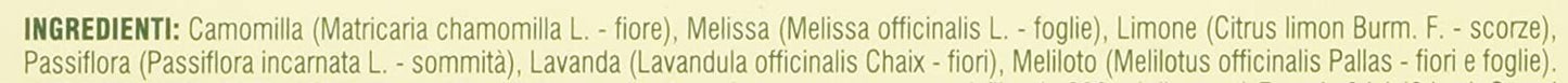 L'Angelica Tisana Funzionale Calmante e Rilassante per Dormire a Base di Camomilla e Passiflora, Tisane con Effetto Distensivo,