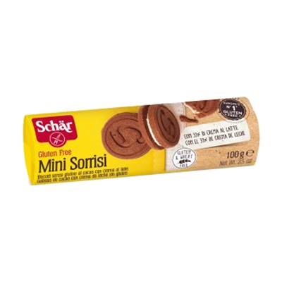 SCHAR MINI SORRISI GR.100BISCOTTI CACAO FARCITI LATTE
