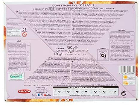 Balocco Strenna Dolce Pasqua (Colomba+uovo), 750g