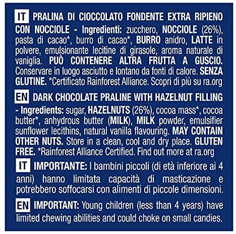 BACI PERUGINA Classico Fondente Luisa Cioccolatini Scatola 250g