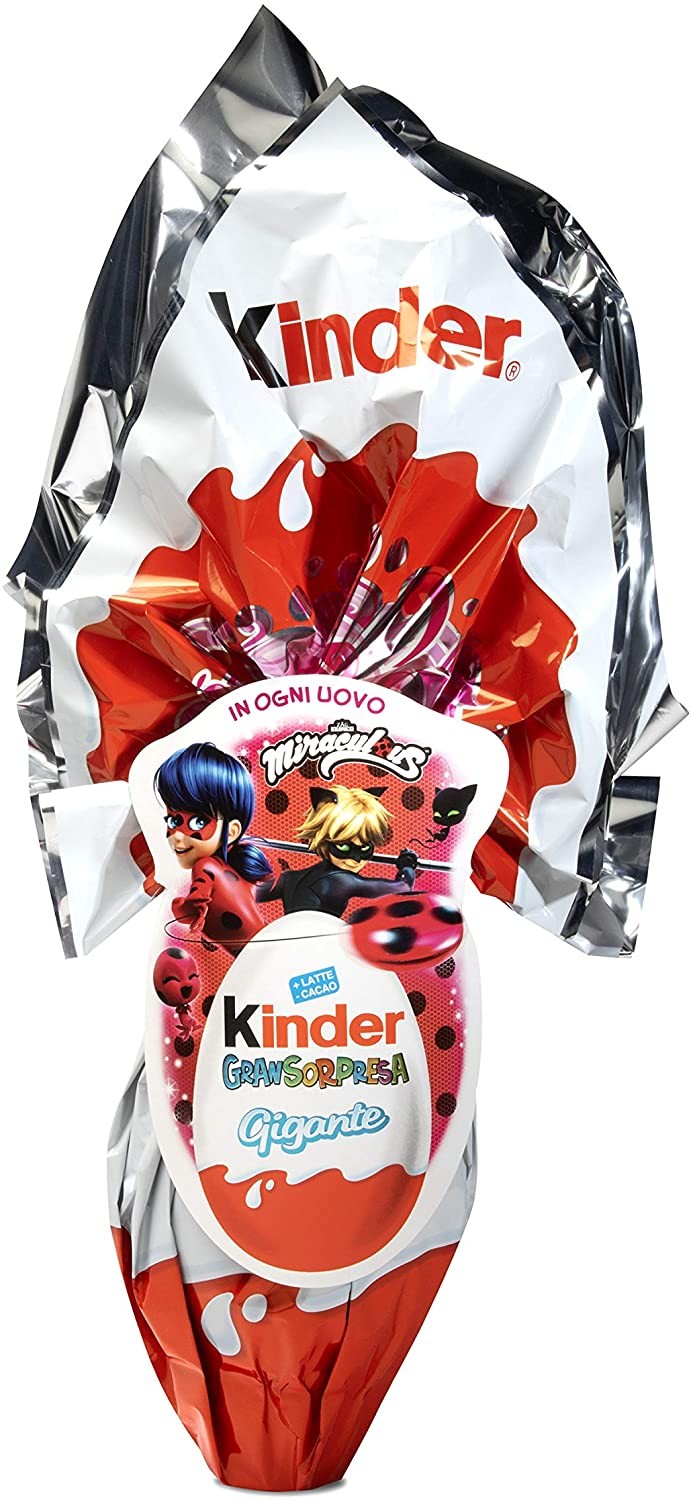 Kinder Gran Sorpresa Miraculous, Uovo di Pasqua da 320g – Raspada