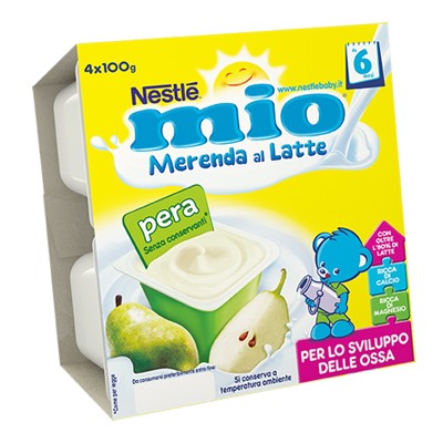 NESTLE MIO MERENDA LATTE/PERAGR.100X4
