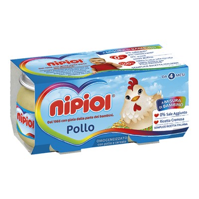 NIPIOL OMOGENEIZZATO CARNE GR.80X2 POLLO