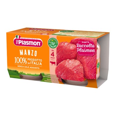 PLASMON OMOGENEIZZATO CARNE GR.80X2 MANZO