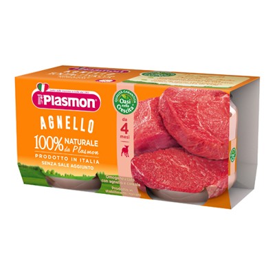 PLASMON OMOGENEIZZATO CARNE GR.80X2 AGNELLO