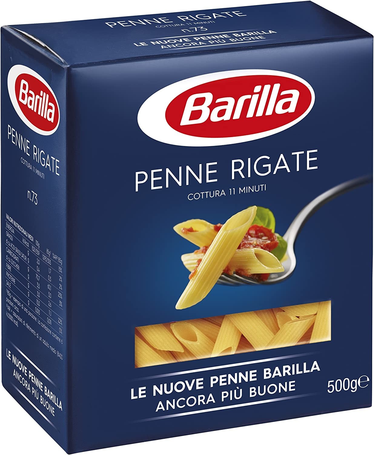 Barilla Pasta Penne Rigate, Pasta Corta di Semola di Grano Duro, I  Classici, 500 g – Raspada