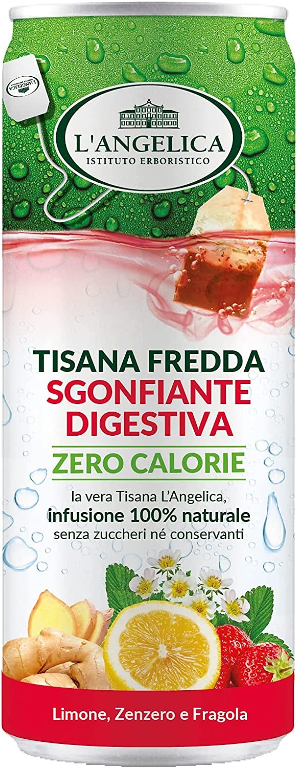 L'Angelica, Tisana a Freddo Ventre Piatto, Tisana Fredda a Base di Carvi, Finocchio, Menta e Cardamomo per l'Eliminazione dei Ga