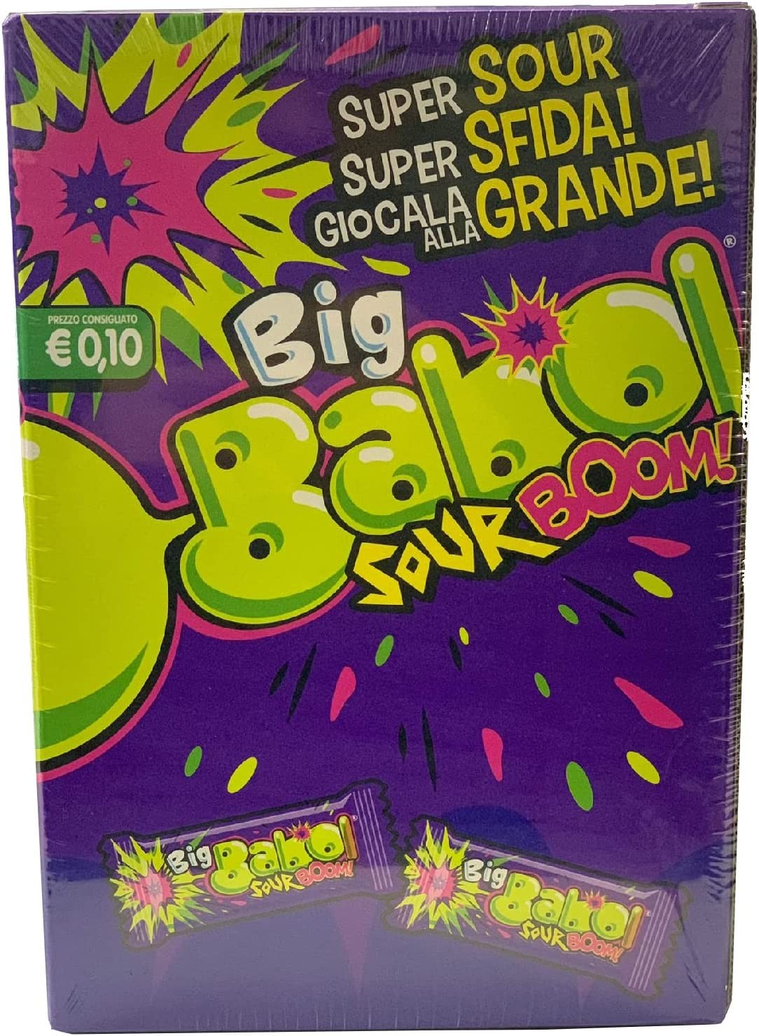 GOMME DA MASTICARE BIG BABOL SOUR BOOM 200 PEZZI GOMME SOUR CRYSTALS