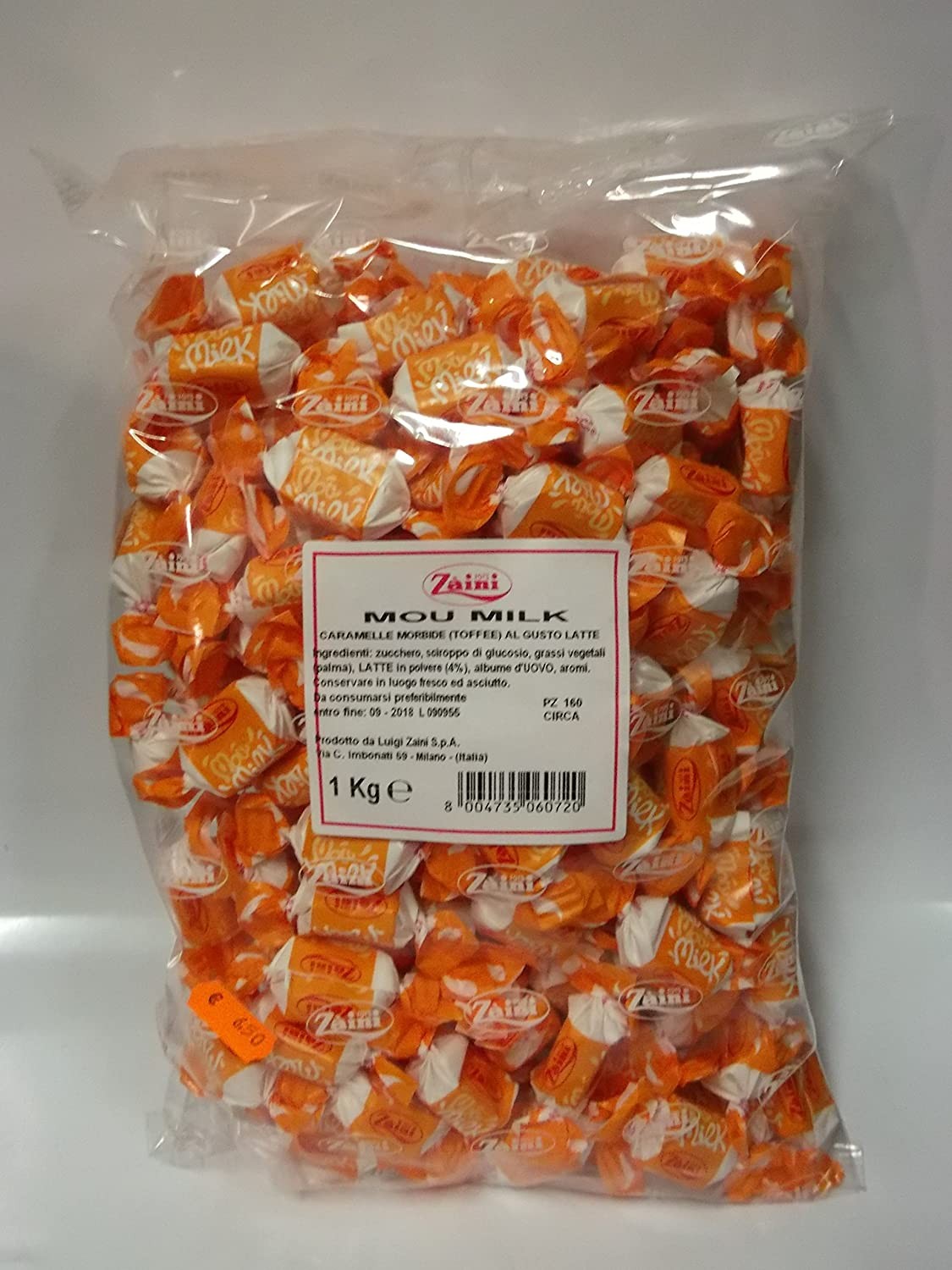 CARAMELLE MOU AL LATTE ZAINI 1kg