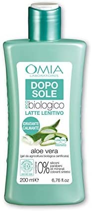 OMIA ECO BIOLOGICO DOPOSOLE LATTE LENITIVO ALOE VERA 200ML.IDRATANTE E CALMANTE