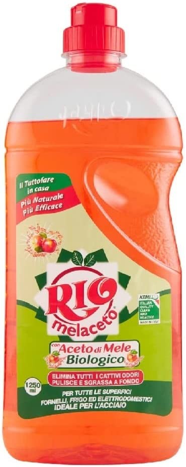 6 X Rio Casamia aceto di mele pavimenti senza mela detergente per pavimenti  1.250 ML – Raspada
