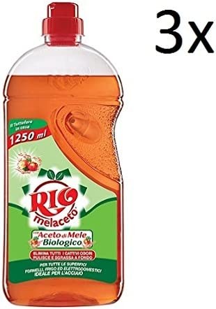 3 X Rio Casamia aceto di mele pavimenti senza mela detergente per pavimenti  1.250 ML – Raspada