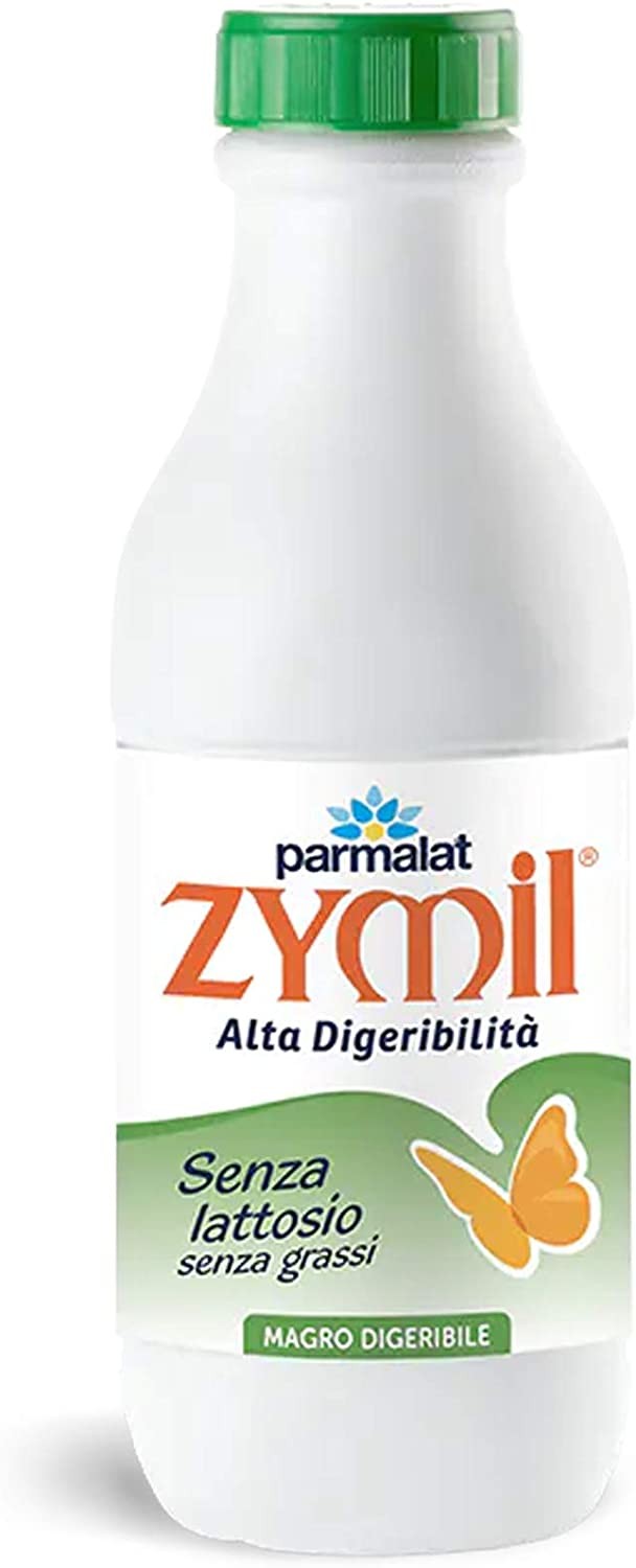 6 BOTTIGLIE LATTE UHT PARMALAT ZYMIL SENZA LATTOSIO 1 LITRO SCREMATO MAGRO