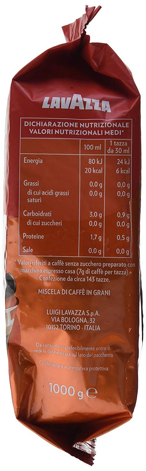 Lavazza Caffè in Grani per Macchina Espresso Crema e Gusto Forte - Confezione da 1 Kg