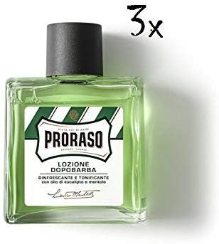 3 X Proraso After Shave Lozione Tonic da barba acqua 100 ML COLONIA acqua Cologne