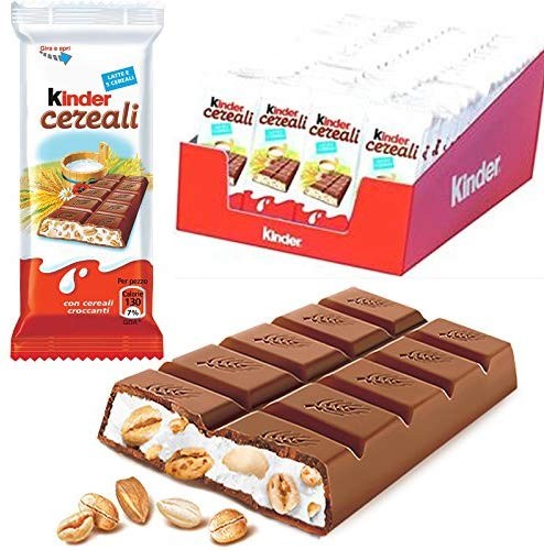 72 x KINDER CEREALI BARRETTA CIOCCOLATO LATTE 5 CEREALI DA 23.5gr BOX ESPOSITORE