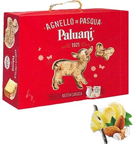 AGNELLO DI PASQUA 750 GR. CON MANDORLE E INFUSO DI LIMONI DI SICILIA