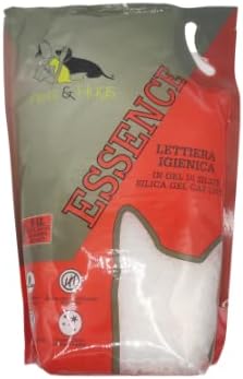 Pets & Hugs Lettiera Sabbia in Gel di silice per Gatto Essence, 1 Confezione da 5 Litri Super Assorbente e inodore e Senza Polvere, Durata 45 Giorni