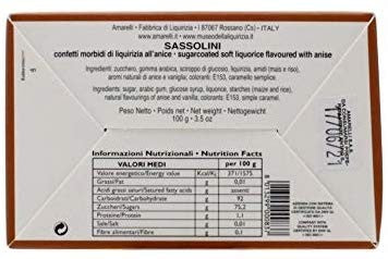 AMARELLI - SASSOLINI SCATOLA PESCA 100 GR
