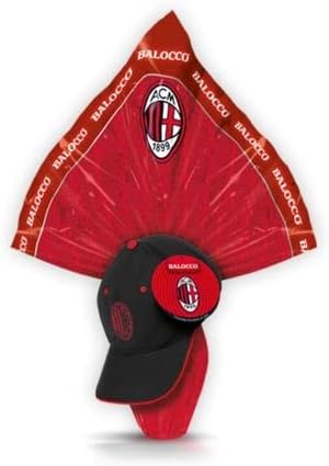 Zeus Party Balocco Milan Uovo Ufficiale al Cioccolato Finissimo a Latte con Sorpresa e Cappello 320g - Uova Pasqua 2023