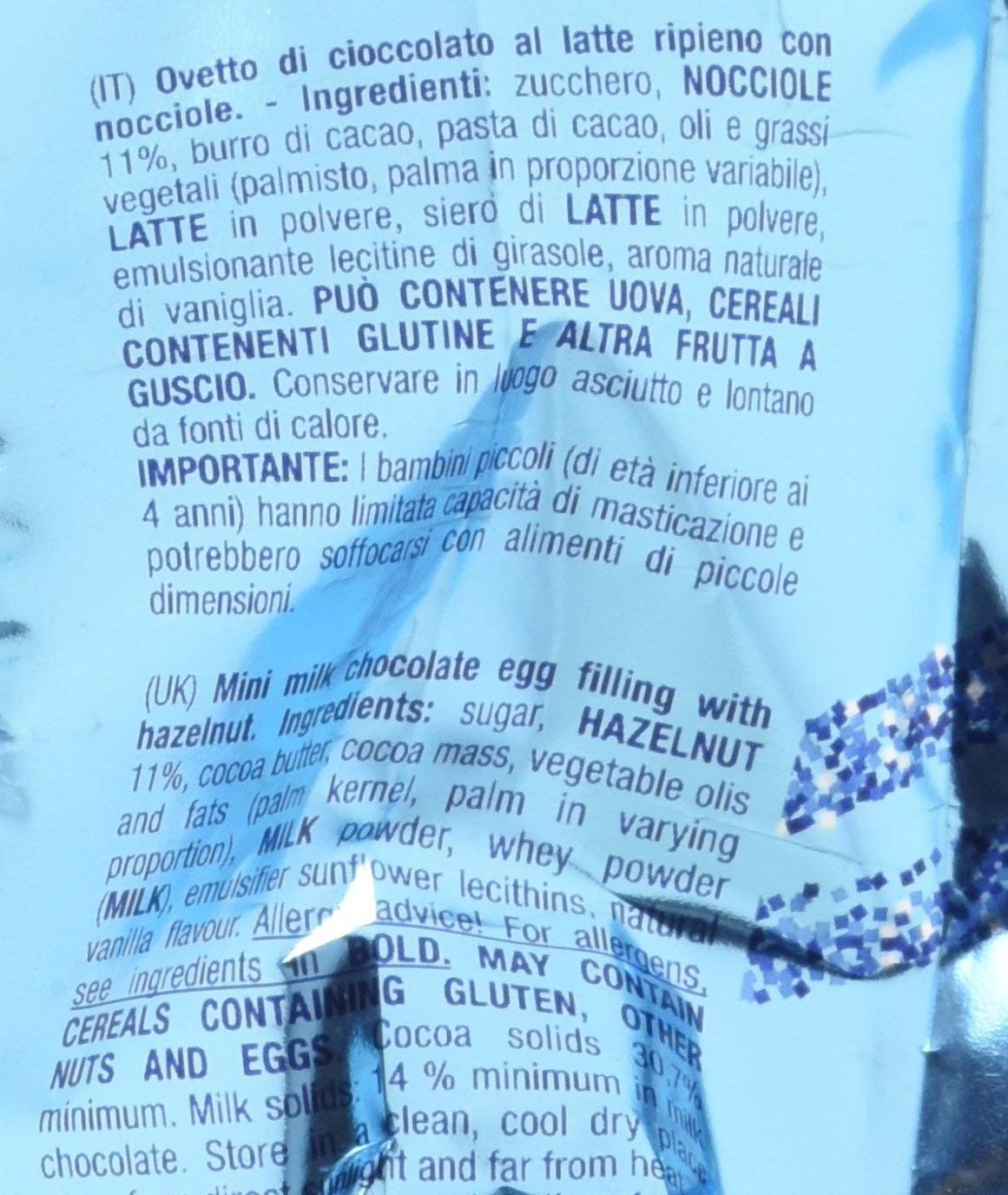 BACI PERUGINA Ovetti di cioccolato gusti assortiti sacchetto 150g