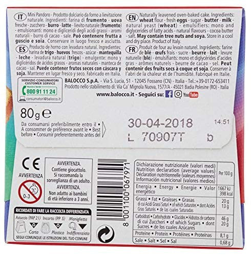 Balocco Mini Pandoro PJ Masks con Sorpresa 80 g 80 gr