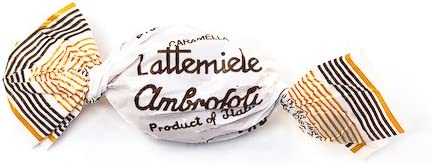 Caramelle Latte e Miele Ambrosoli kg 1 - La delicatezza del miele unita alla bontà del latte.. Le mitiche Lattemiele Ambrosoli in confezione da kg 1 (180 caramelle)